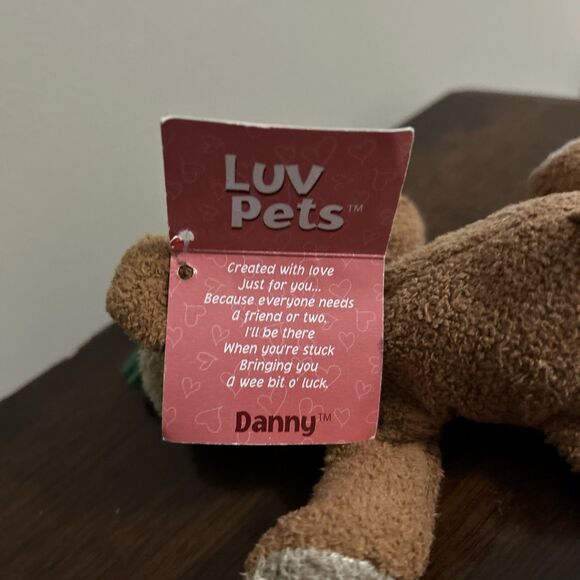 Russ Luv Pets Danny Bulldog Dog Shamrock St. Patrick's Day Mini Plush w/ Tag - Picture 7 of 10